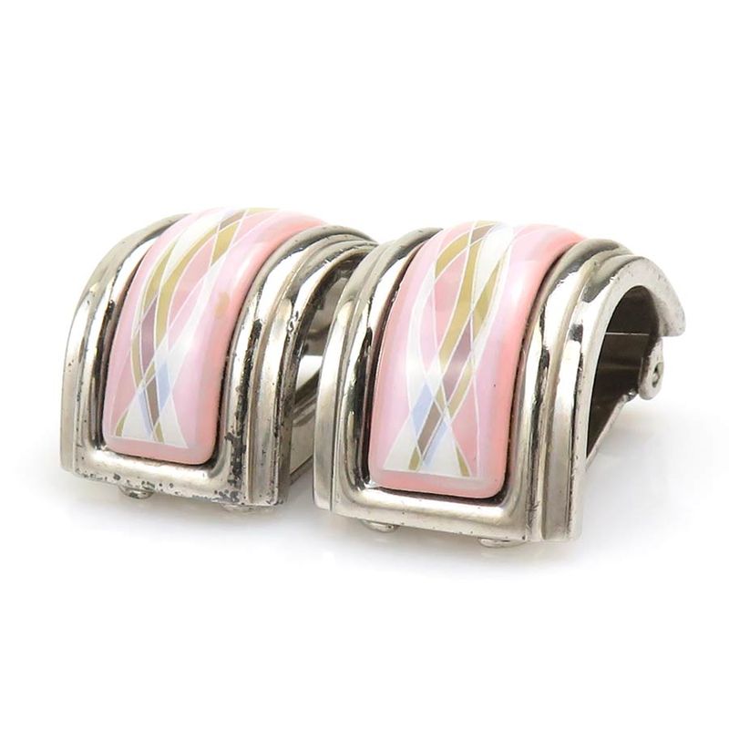 Hermes Earring Cloisonne Ware