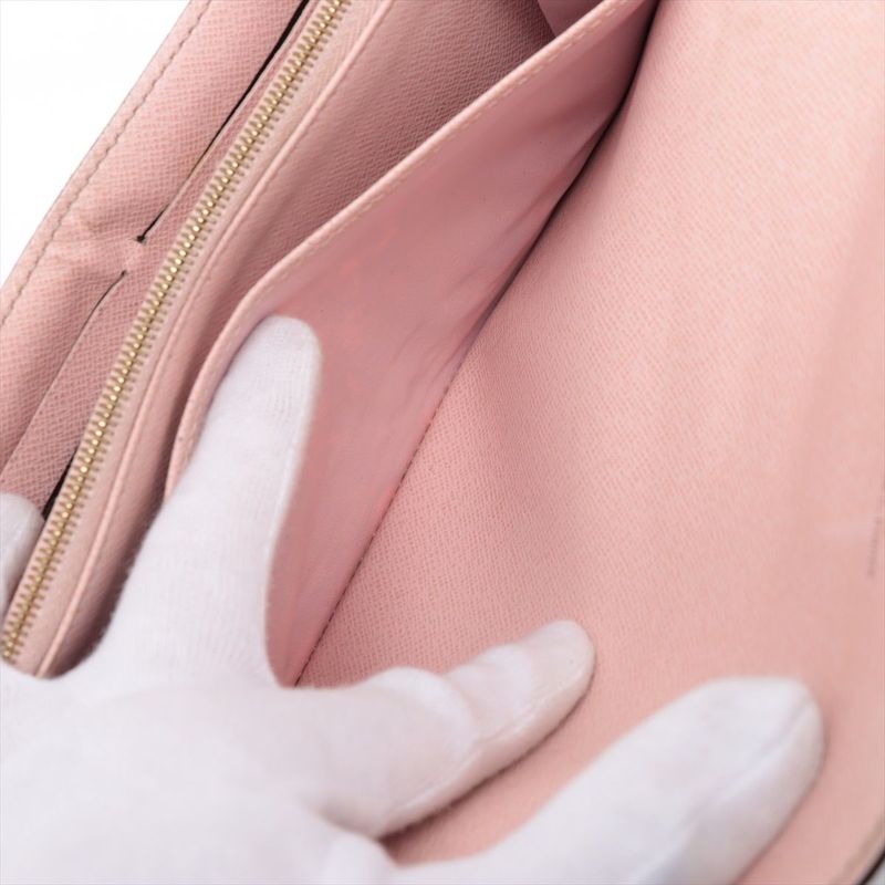 Louis Vuitton Monogram Portefeuille-sarah Long Wallet M62235 Brown × Rose