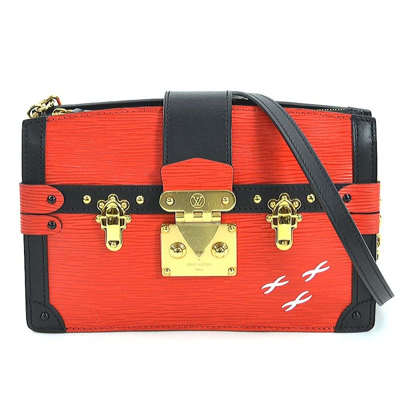 Louis Vuitton Crossbody Shoulder Bag Clutch Bag Epi Trunk Clutch M51697