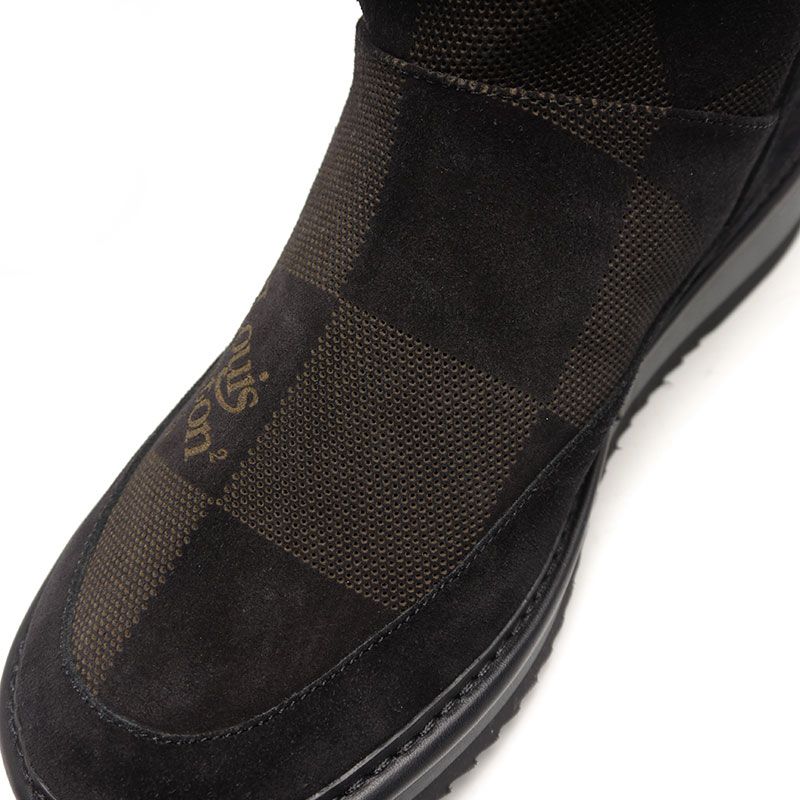 Louis Vuitton Cozy Line NIGO Collaboration Mouton Boots 8 Black