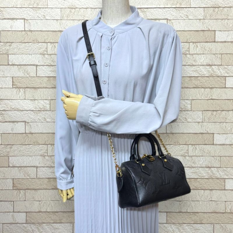 Louis Vuitton Speedy 20bandouliere Monogram Empreinte Shoulder Bag Monogram