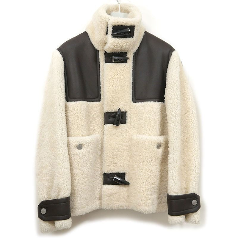 Hermes Mouton Jacket Size 46 Whiteish and Brown