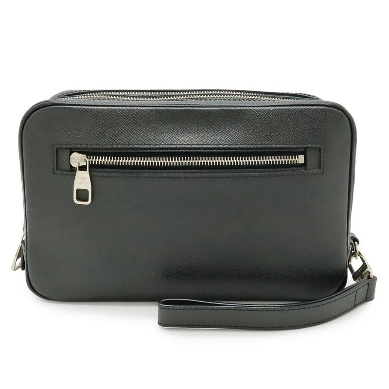 Louis Vuitton Taiga Neo Pavel Second Bag Clutch Leather Ardoise Black