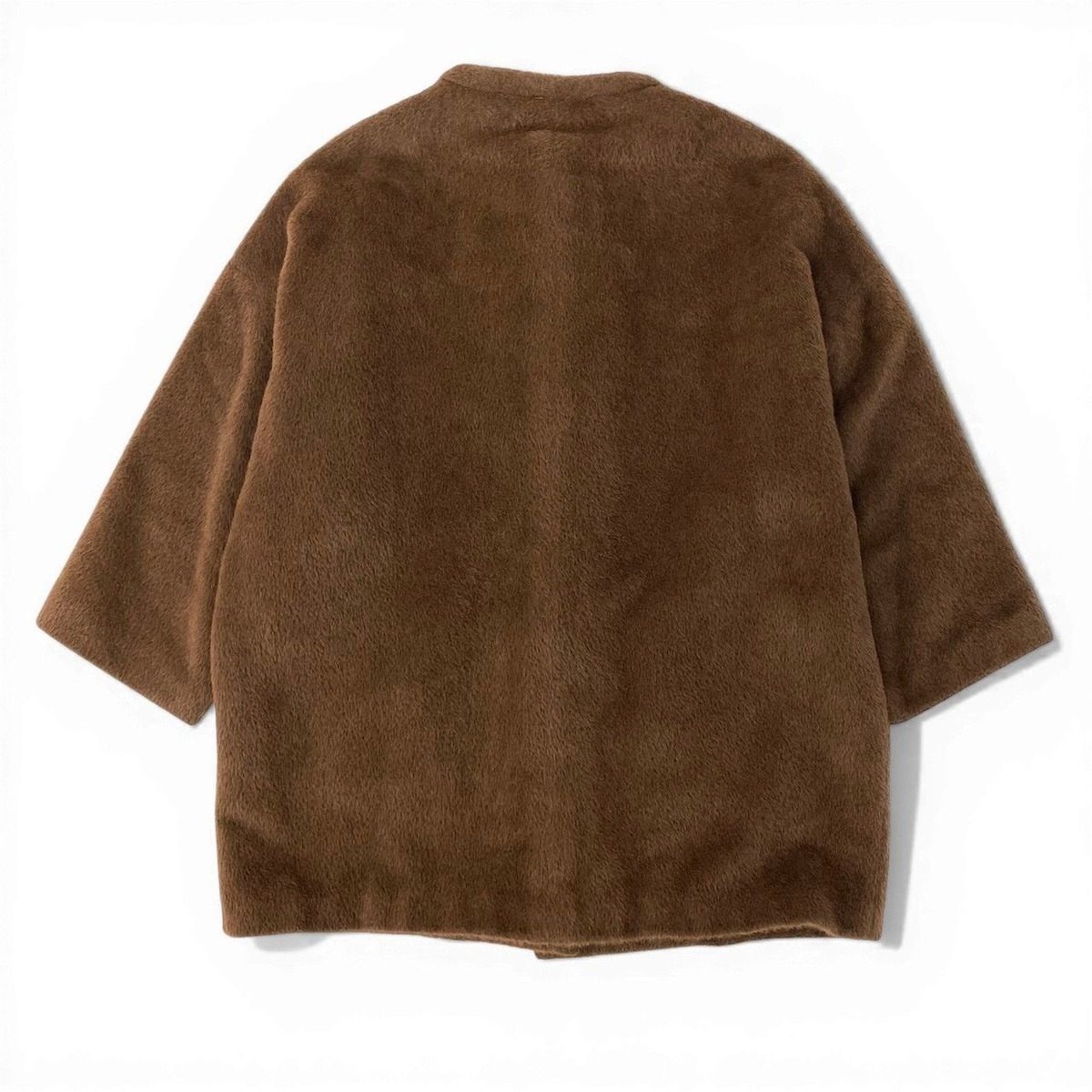 Gucci Vintage Bamboo Baby Alpaca Blend Overcoat 42 Brown Outercoat Jacket — view 3