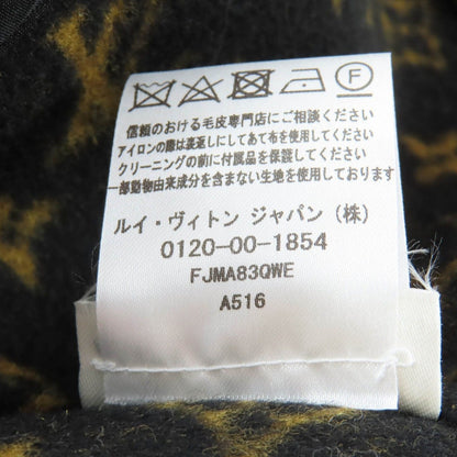 Louis Vuitton Wool Silk Blend Collar Lamfa Monogram Double Face Belted Coat — view 11