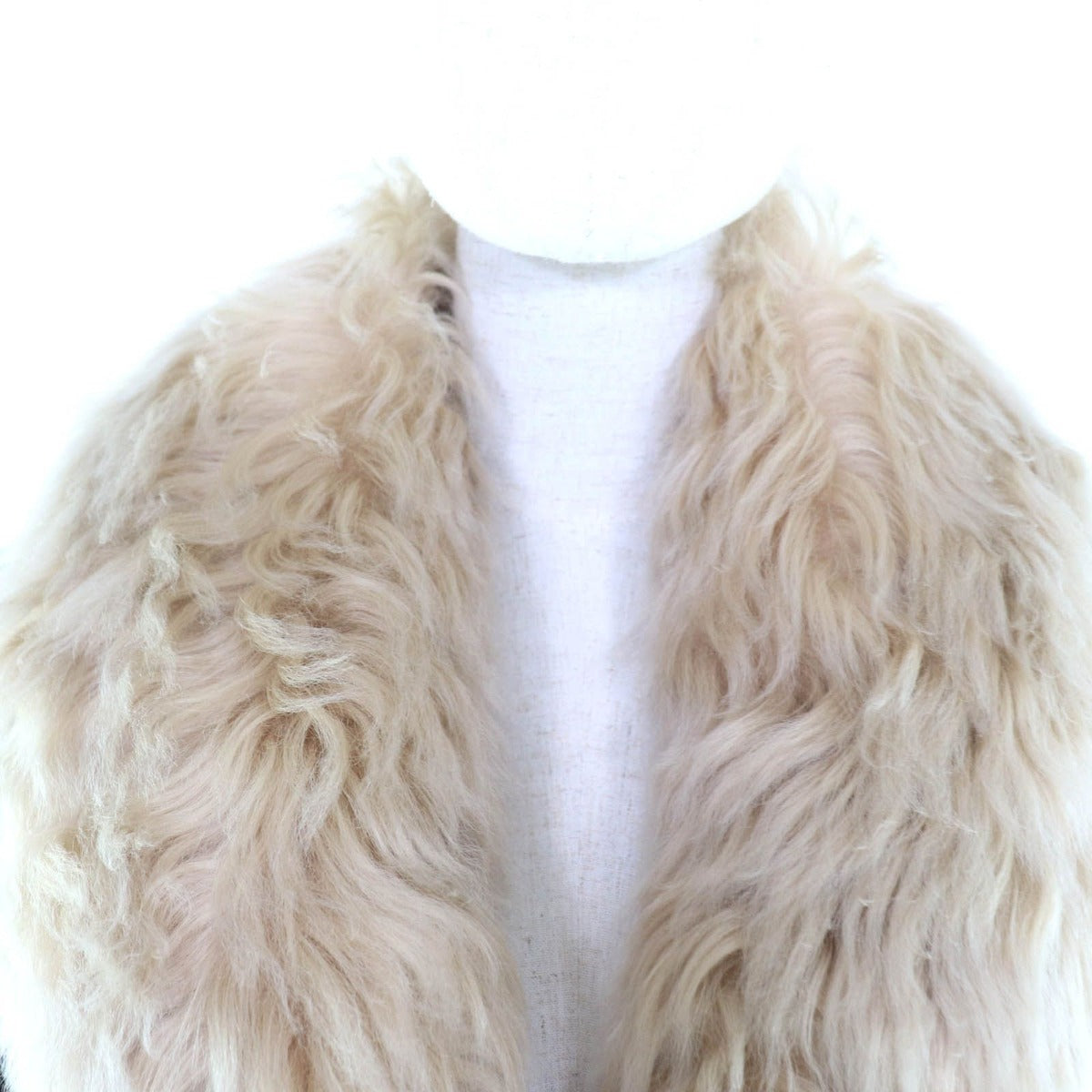 Louis Vuitton Wool Silk Blend Collar Lamfa Monogram Double Face Belted Coat — view 4
