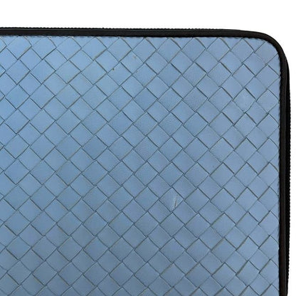 Bottega Veneta Lshaped Zipper Document Case Blueblack