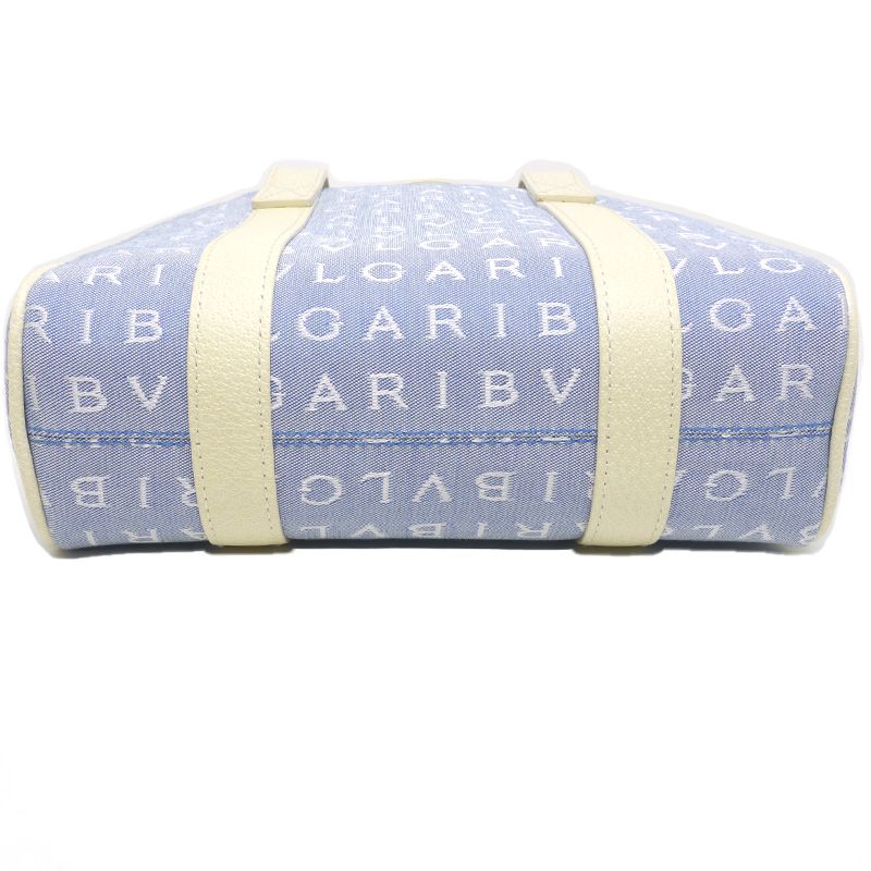 Bulgari Bvlgari Logomania Handbag Women Blue Light Blue