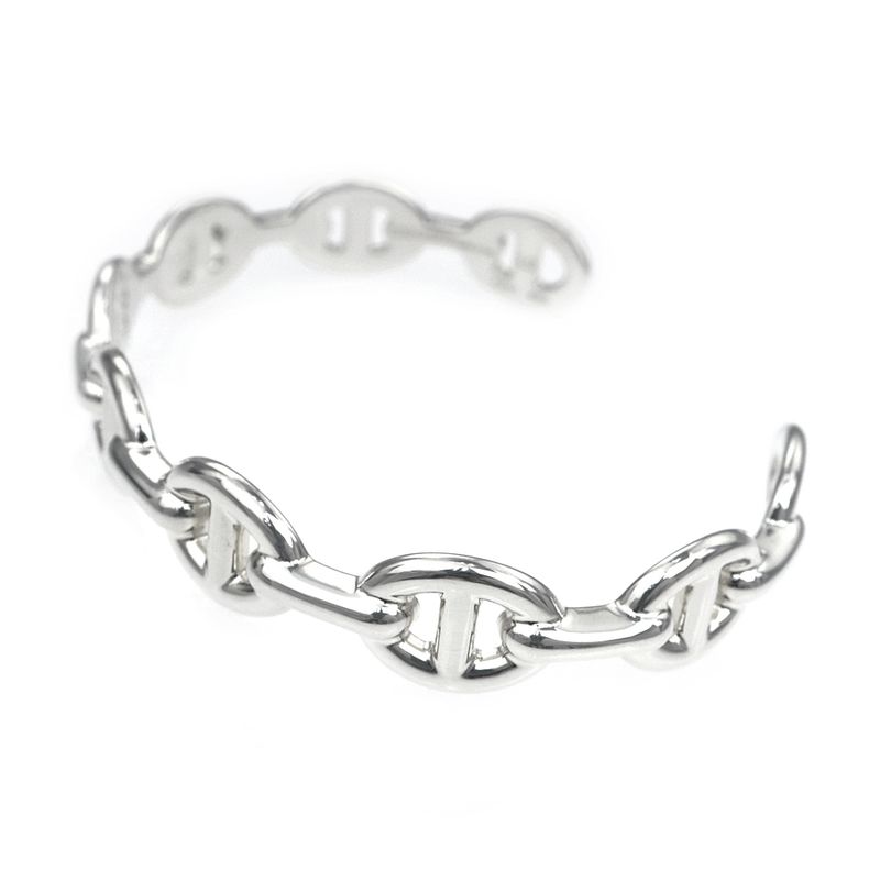 Hermes Chaine D'ancre Bangle Anchene ST Ag925 Silver - Women's Accessori