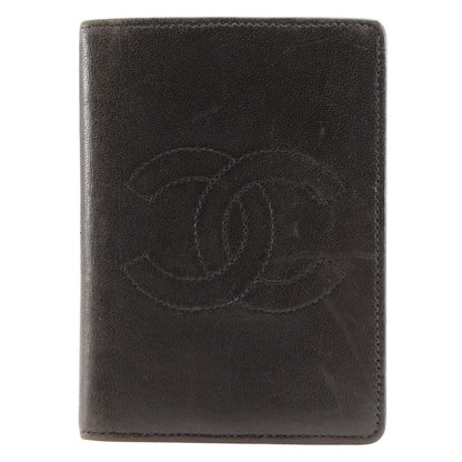 Chanel Coco Mark Card Case Lambskin Dark Brown Ladies Business Card Holder