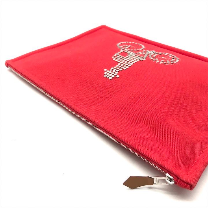 Hermes Velocipedist Bicycle Flat Pouch Red