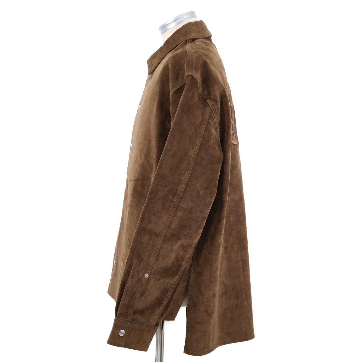 Dior Jack Logo Embroidered Velvet Oversize Shirt 52 — view 2
