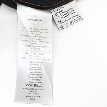 Dior Jack Logo Embroidered Velvet Oversize Shirt 52 — view 6