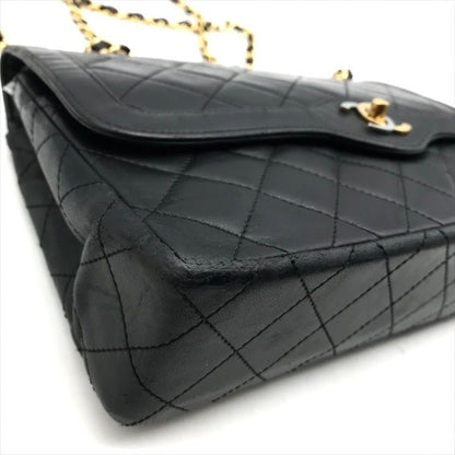 Chanel CC Logo Quilted Lambskin Limited Edition Double Flap Chain Shoulder Bag