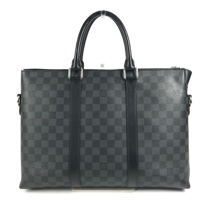 Louis Vuitton Business Anton Briefcase Damier Graphite Canvas Black