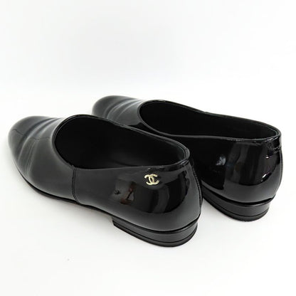 Chanel Loafers 25C G46194 Black Coco Mark 37 Patent Leather Enamel
