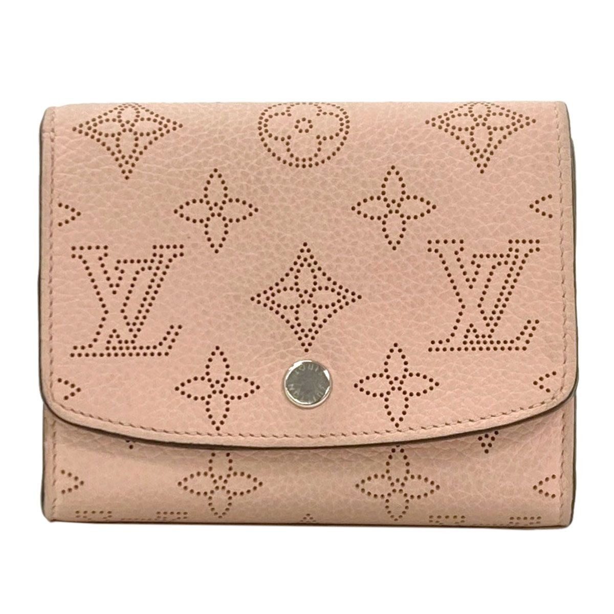Louis Vuitton Portefeuille Iris Compact Bifold Wallet Mahina Leather