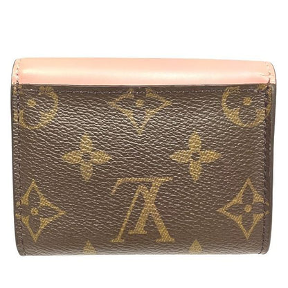 Louis Vuitton Monogram Portefeuille Zoe M62933 Rose Ballerine Trifold Wallet