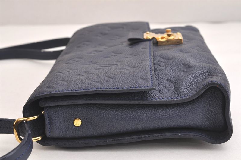 Louis Vuitton Monogram Empreinte Fascinante Shoulder Bag M94225 Navy 3399n