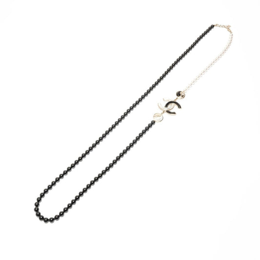 Chanel Necklace CC Logo Pearl