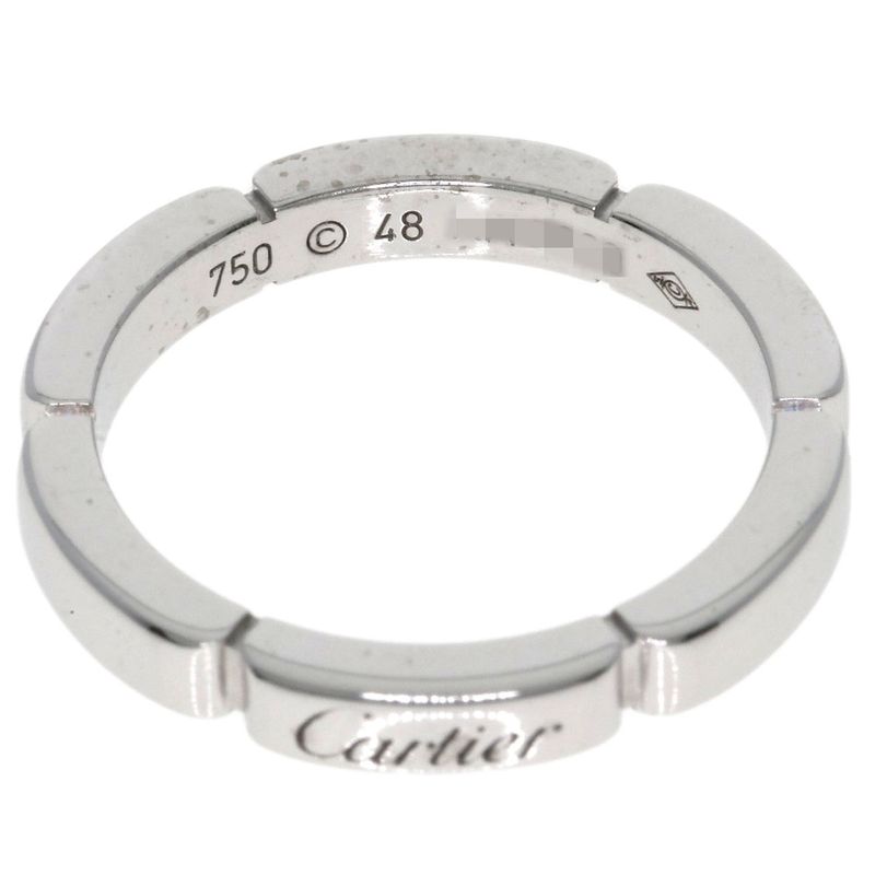 Cartier Maillon Panthère #48 Ring 18K White Gold Ladies