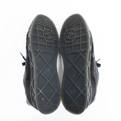 Chanel Sneakers - Low Cut Black Notation Size 41 Equivalent To 25.5cm