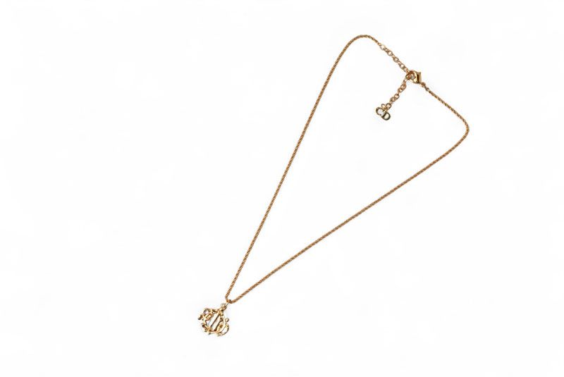 Christian Dior Necklace Christian Dior Vintage GP Emblem Gold