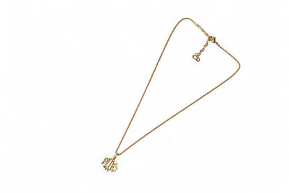 Christian Dior Necklace Christian Dior Vintage GP Emblem Gold