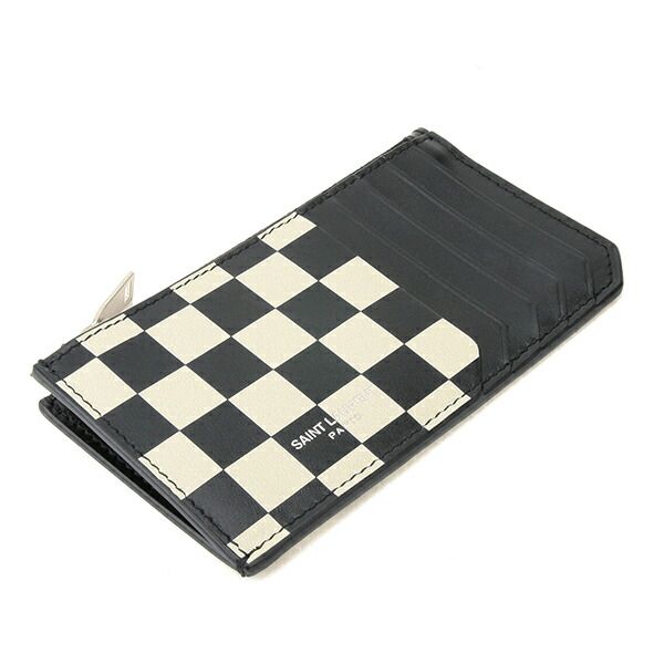Saint Laurent Card Case CARD Holder Beige/black