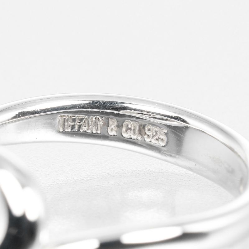 Tiffany & Co Open Wave Silver 925 Size 9 Ladies' 3.2g Ring