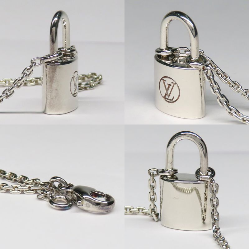 Louis Vuitton Pendant Silver - Lockit Q93559 Ag925 Padlock Necklace