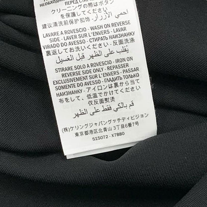 Gucci Dress Rayon Black Taiga Button Short Sleeve