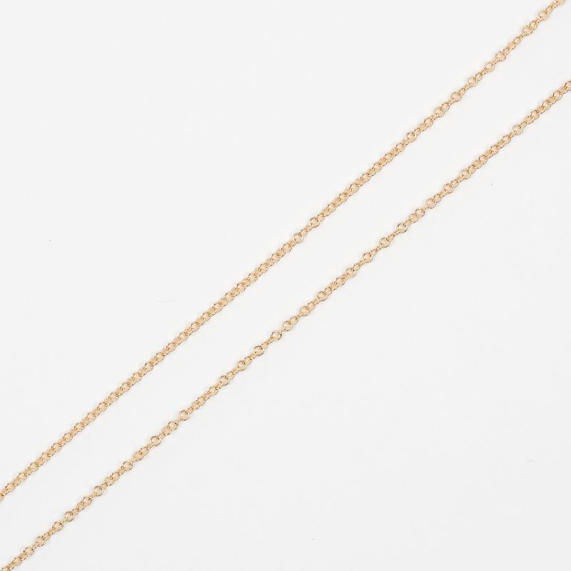 Tiffany & Co Fleur De Liskey 18K Pink Gold And Diamonds Ladies 5.55g Necklace