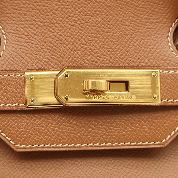 Hermes Handbag Birkin 35 Courchevel Gold Hardware Brown C Engraved [storage Bag