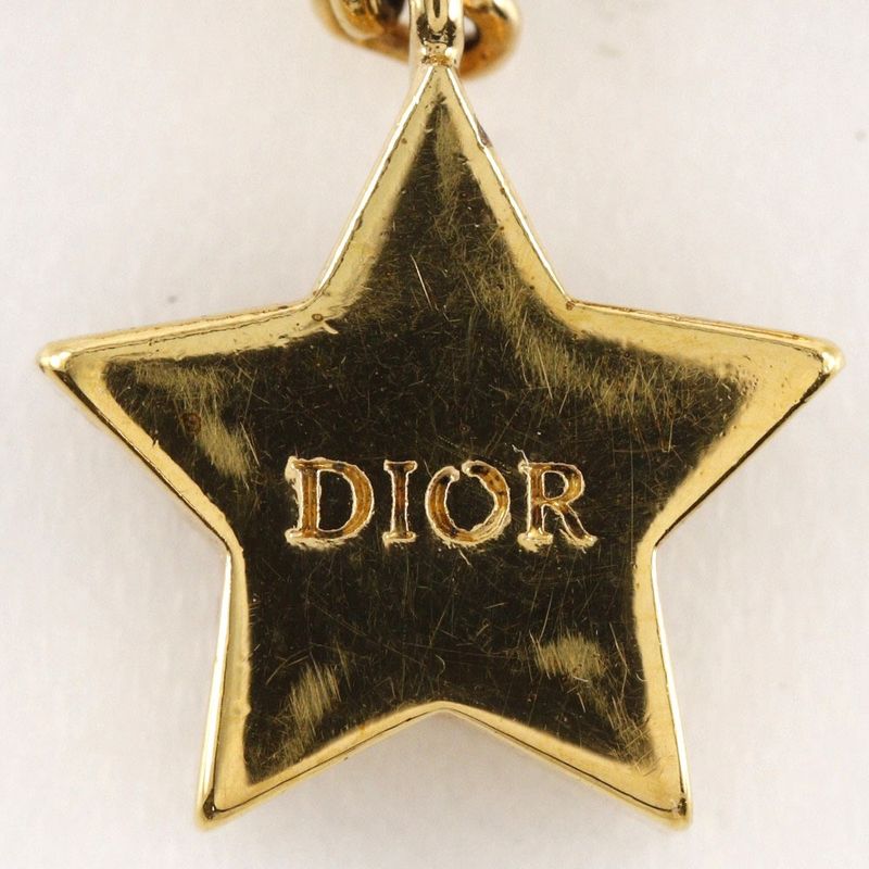[dior] Christian Dior Star Gold Plated And Rhinestone #11 Ladies 2.6g Ring