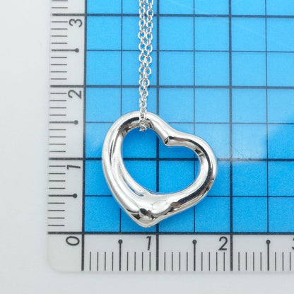 16mm (0.63in) Tiffany & Co Open Heart Necklace Size S 25-311