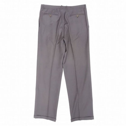 Celine French Double Suit Setup Peaked Lapel Tailored Pants Size 52 XL Gray