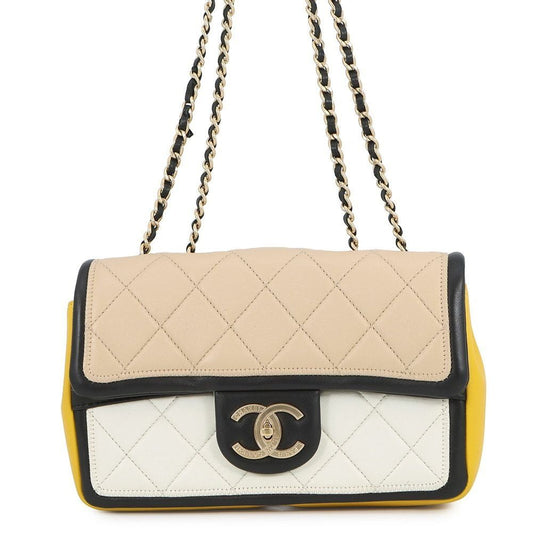 Chanel Chain Shoulder Bag Quilted CC Logo Cruise Line Lambskin