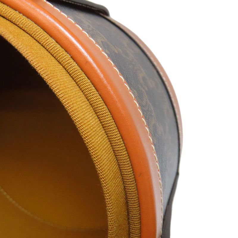 Celine Tambour Triomphe Shoulder Bag PVC Calf Women