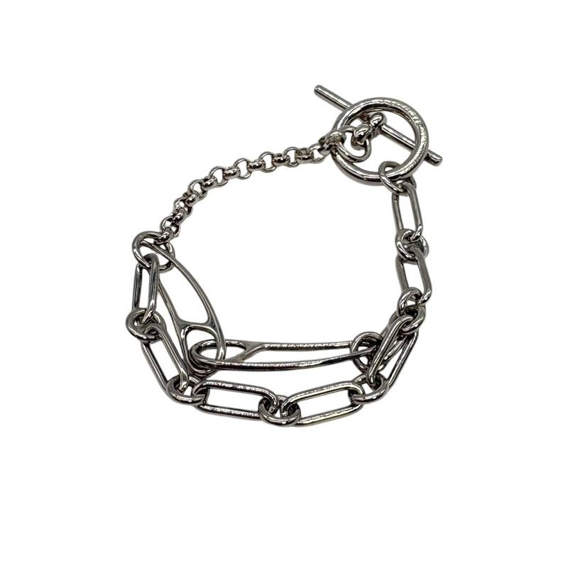 Hermes Bracelet Chaine D'ancre Punk Sh Size SV 925 Silver 3424