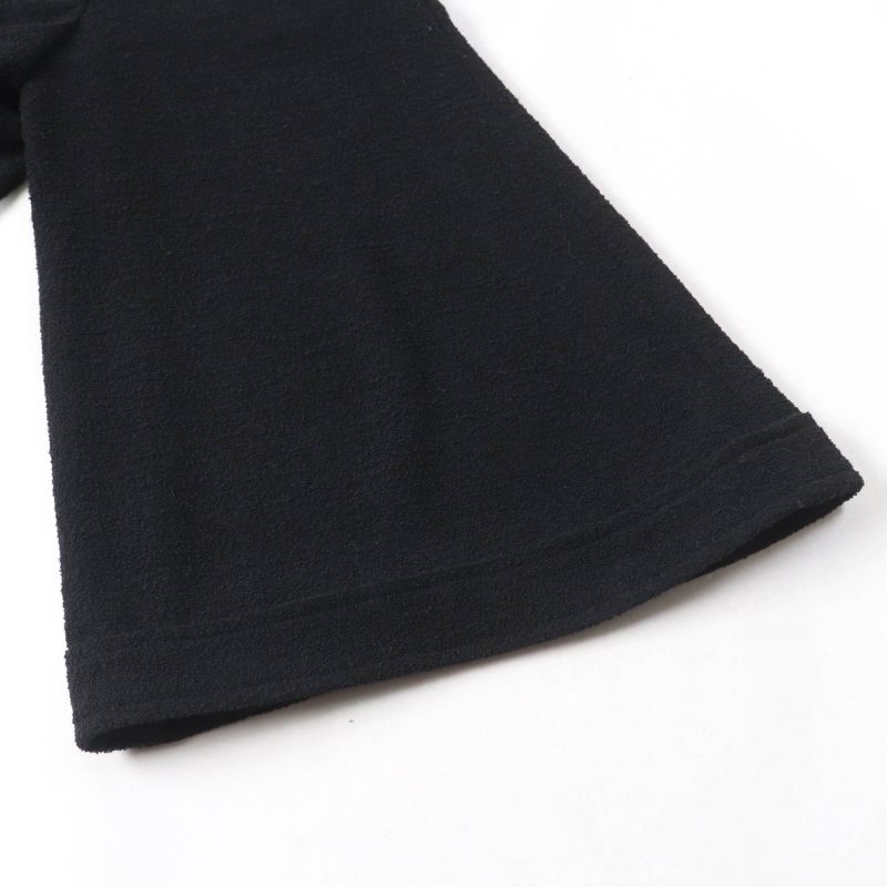 CHANEL P54700v30847 Wool Logo Plate Tweed Gaucho Pants Wide Pants Black 38 Made