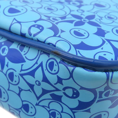 Louis Vuitton Accessory Pouch Pochette Cosmic PVC Blue Gold Hardware Takashi