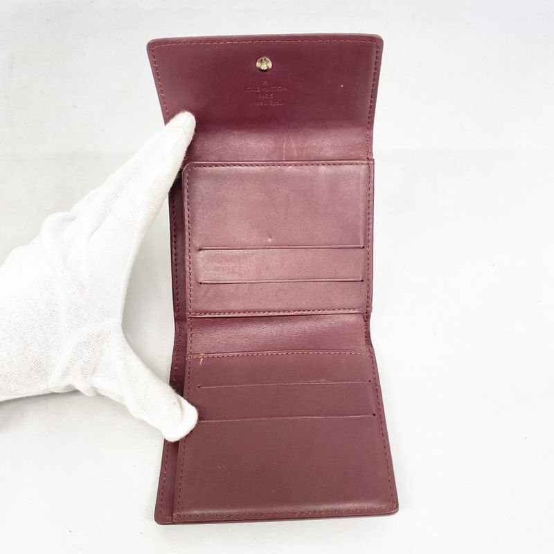 Louis Vuitton Trifold Wallet Monogram Matte Porte Monnaie Vivier Carte Cles Di