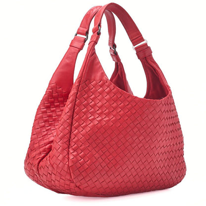 Bottega Veneta Shoulder Bag Tote Bag Intrecciato Lambskin Red Women's Bag Brand