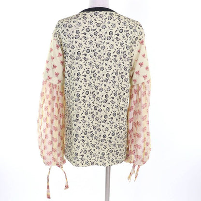 Louis Vuitton 2021 100% Cotton Floral Silk Sleeve Cut And Sewn Yellow XS (size