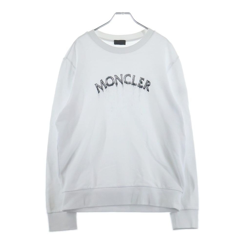 Moncler Sweatshirt Graphic Print Crew Neck White