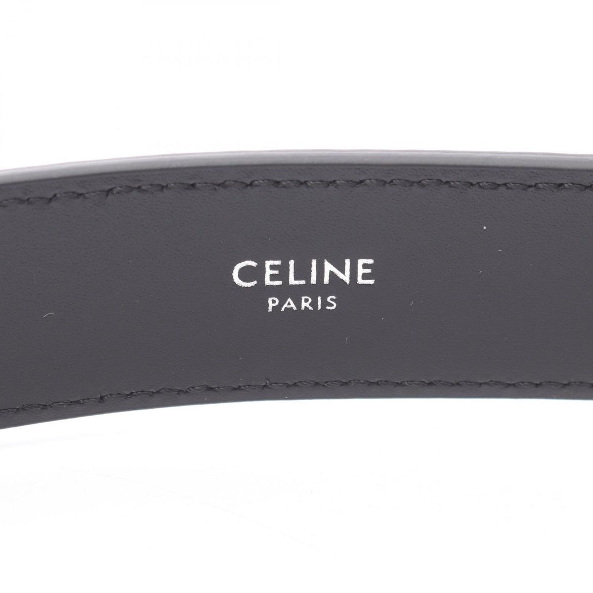 Celine Belt Triomphe Large Black Leather — view 4