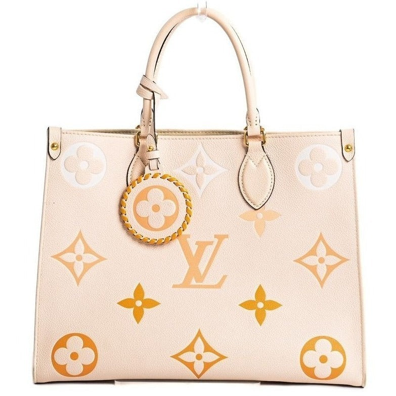 Louis Vuitton On The Go Tote Empreinte By The Pool Onthego MM Cream