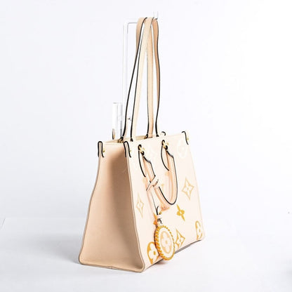 Louis Vuitton On The Go Tote Empreinte By The Pool Onthego MM Cream