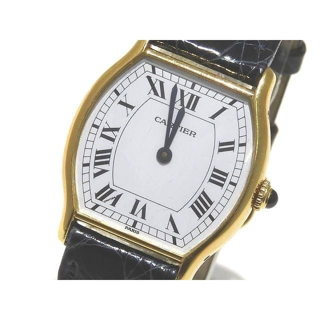 Cartier Vintage LM Manual Winding Watch 18K Yellow Gold